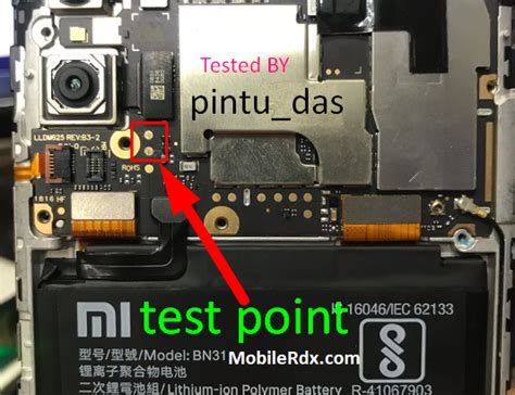 redmi y2 test point.